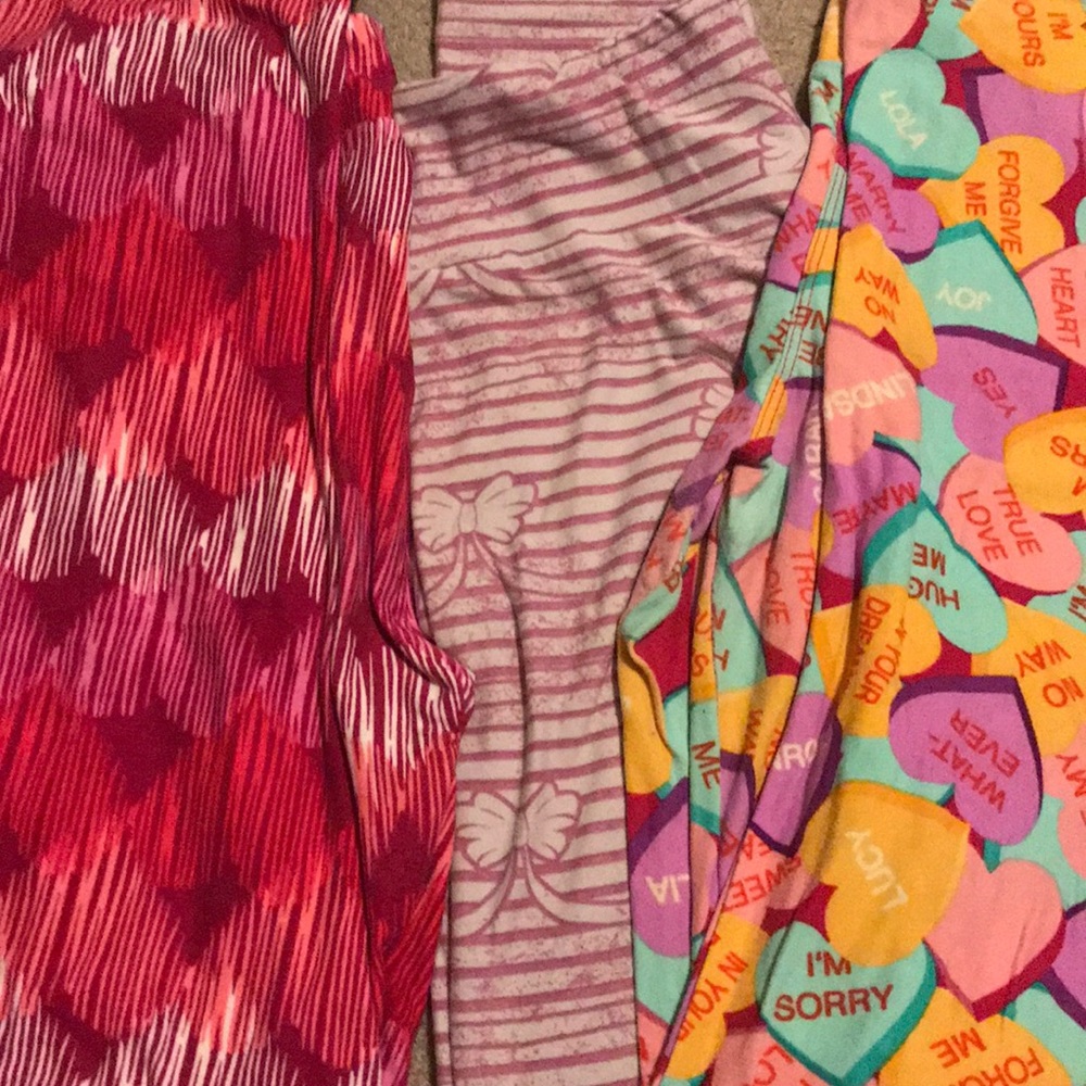 Lot of 3 Lularoe leggings one size OS one size